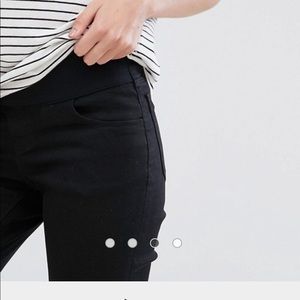 Asos maternity Ridley black maternity pants